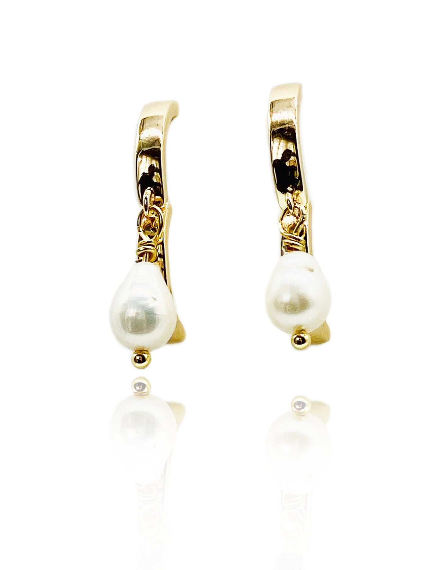 Pearl Cuff Earrings