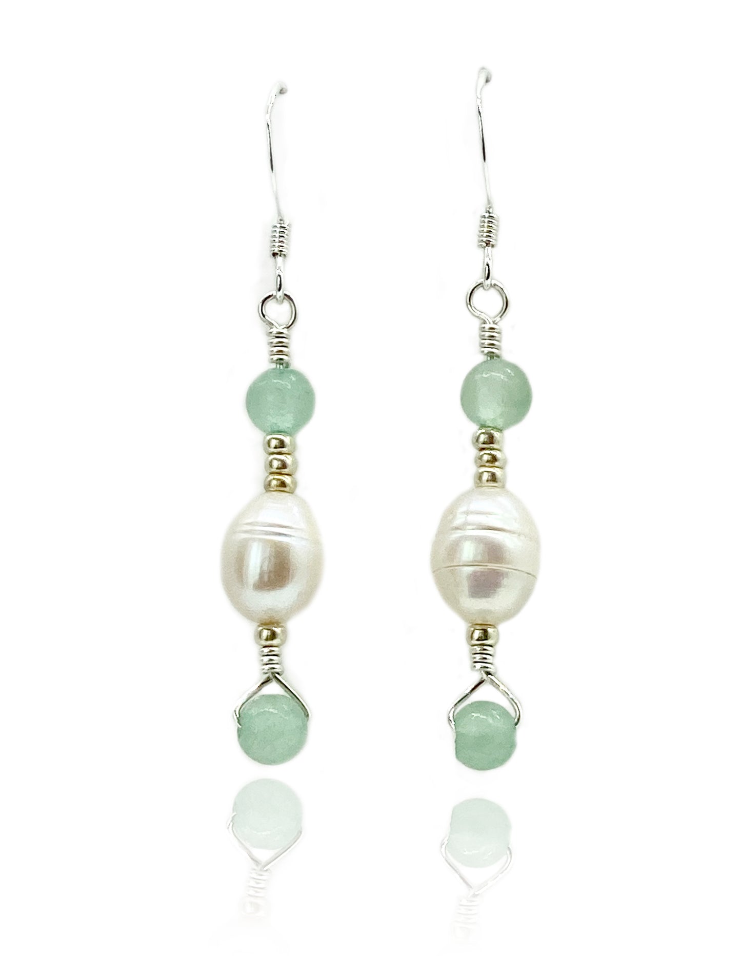Pearl Silver Dangles