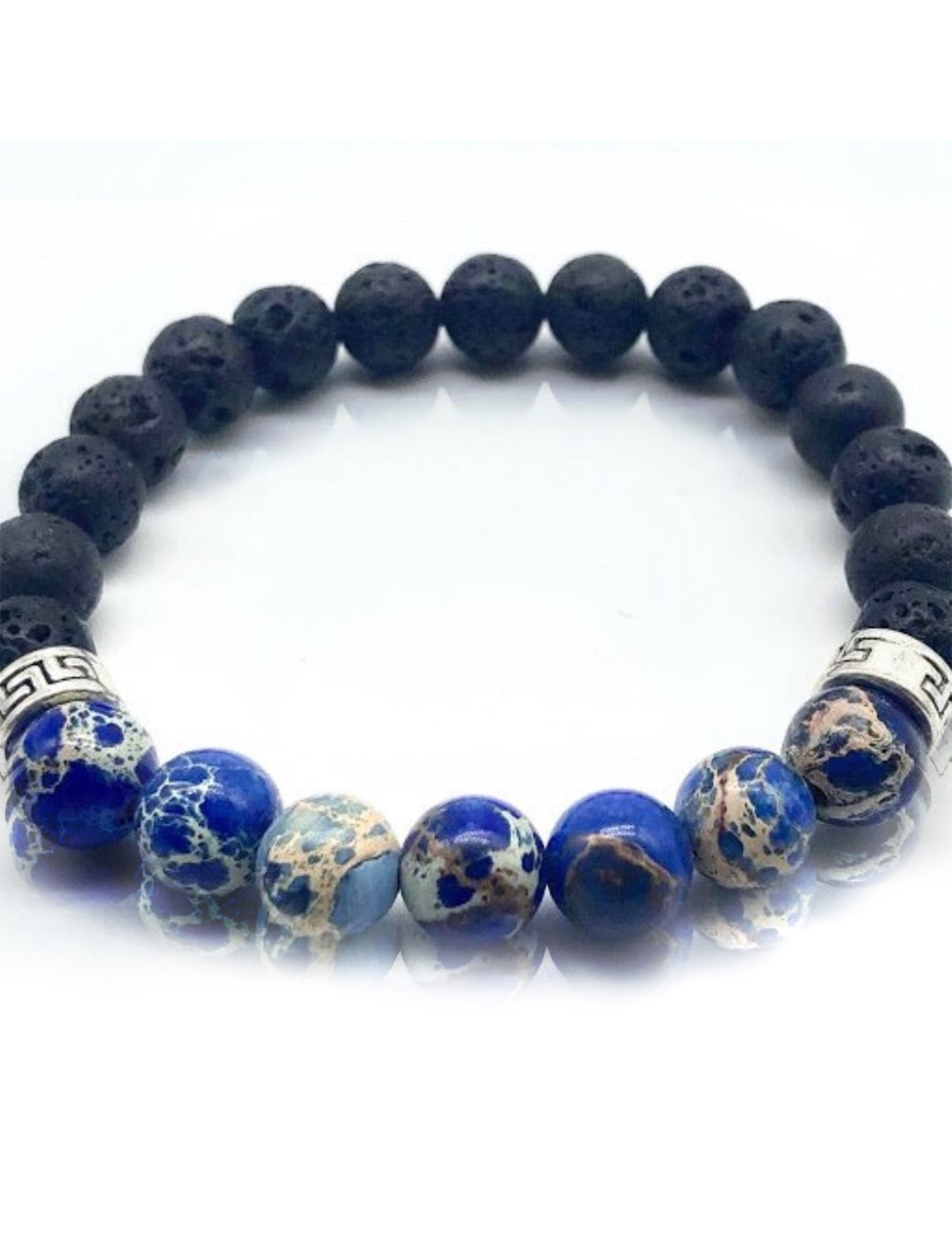 Blue Jasper Stretch Diffuser Bracelet