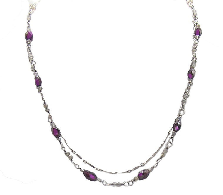 Garnet and Labradorite Necklace