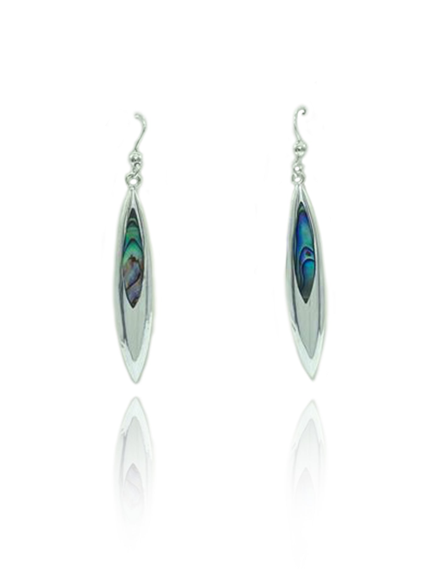 Abalone Spear Dangle Earrings