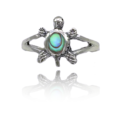 Abalone Turtle Ring