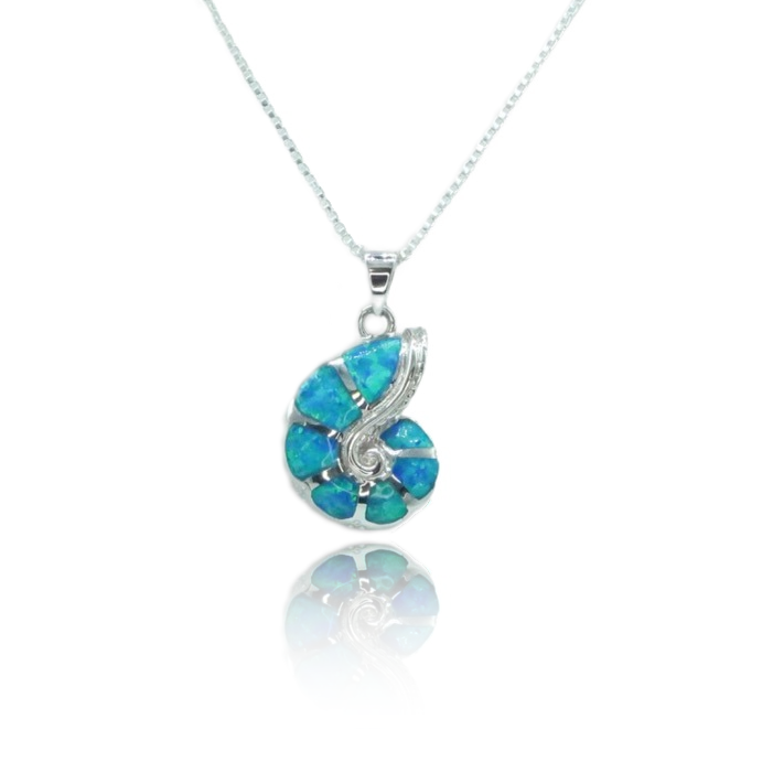 Opal Nautilus Pendant