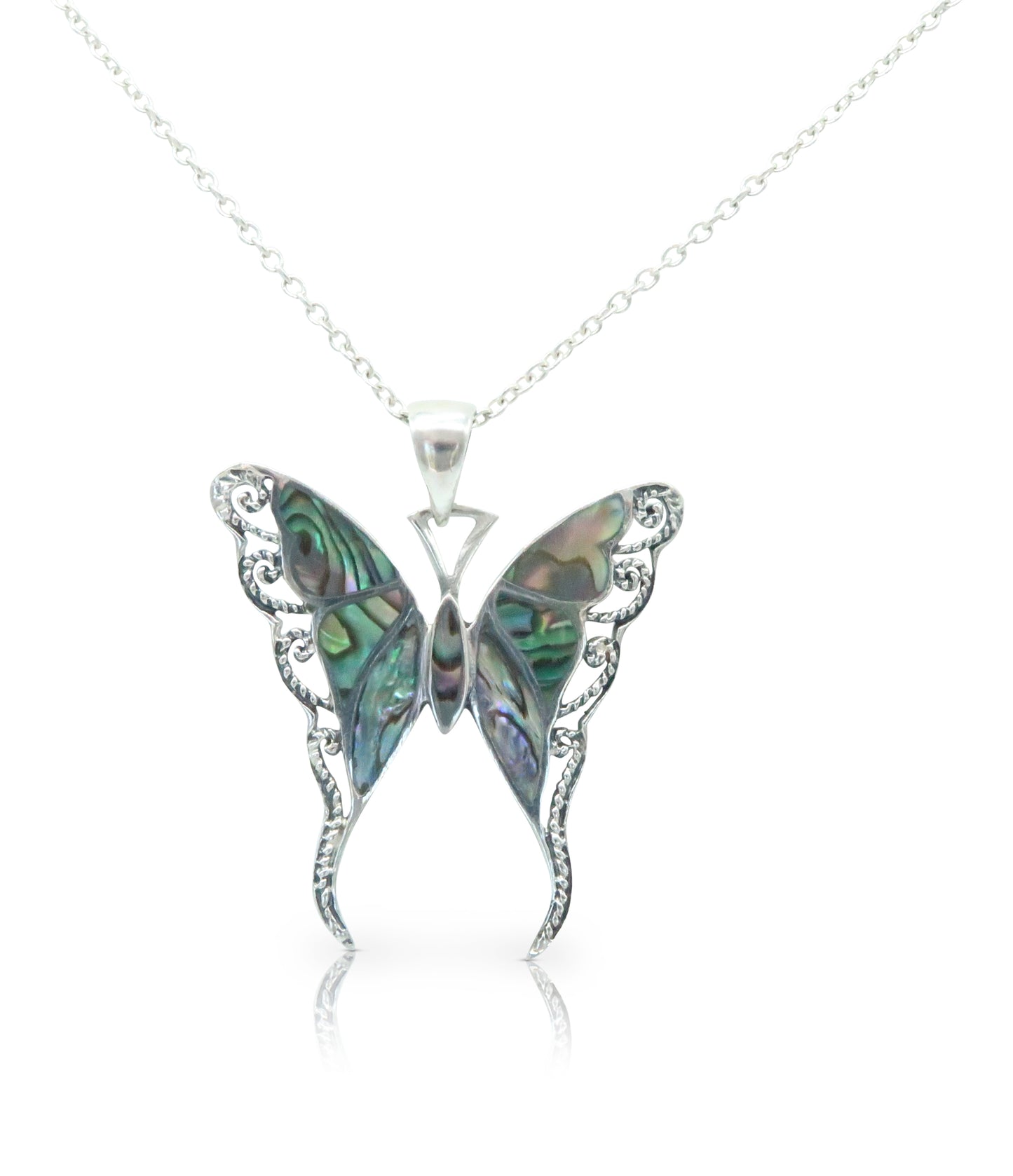 Abalone Butterfly Pendant