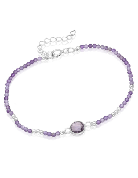 Amethyst Sterling Bracelet
