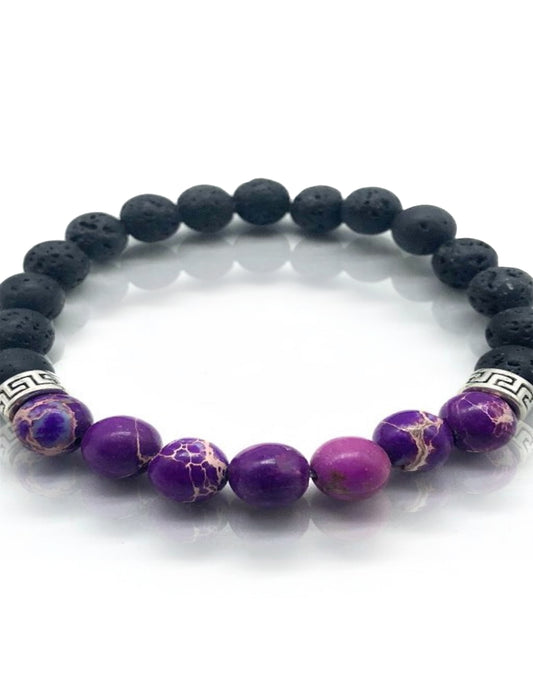 Purple Jasper Stretch Diffuser Bracelet