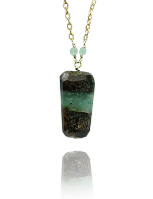 Raw Chalcedony Necklace