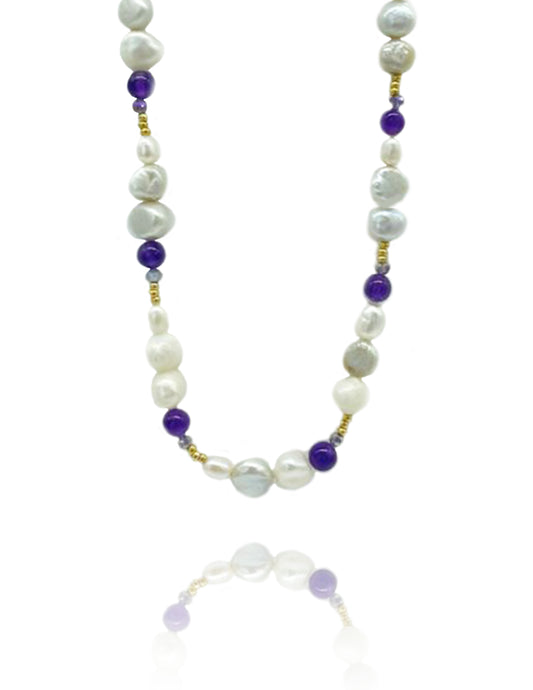 Pearl and Amethyst Necklace