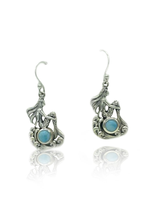 Mermaid Larimar Dangles