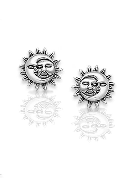 Sun and Moon Studs